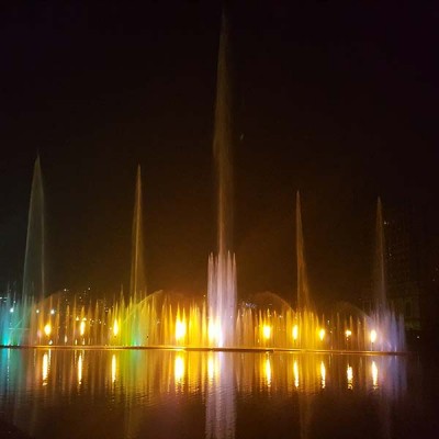 Project High 3d Music Dancing Floating River Fountain Fire Flame Musical Dancing Fountain Show Design