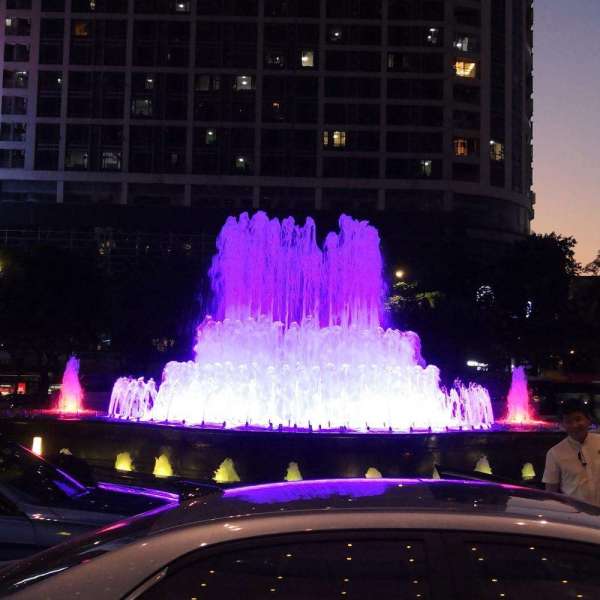 Musical dancing water Fountain with DMX 512 lights for park/plaza