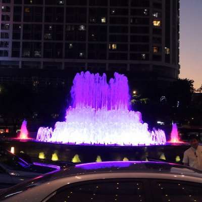 Musical dancing water Fountain with DMX 512 lights for park/plaza