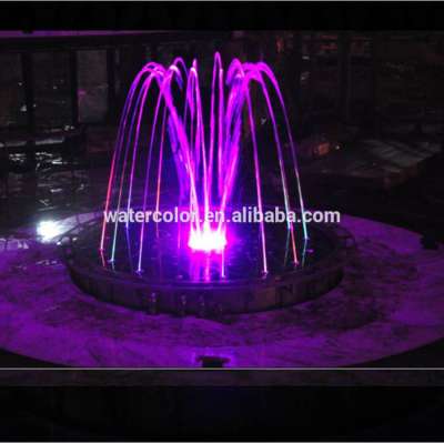 Dia 5 M Color Changing Jumping Water Jets Design Water Fountain For The Hotel Or Restaurant Lobby