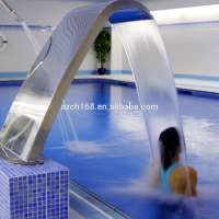 Stainless Steel 304 Swimming Pool Waterfall Water Curtain Cascade For Home Decoration