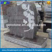 Best Sale Paradiso Granite Headstone & Tombstone With Flower Design