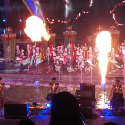 10 Meter Height Dancing Fire Spray Fountains Use LPG or Gas Fuel